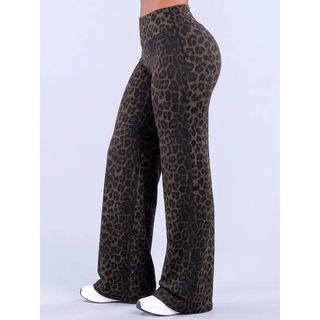 Women’s Leopard-Print Wide-Leg Pants